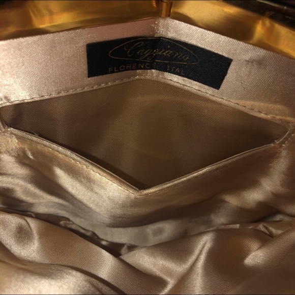 CAGGIANO | BLACK AND GOLD CLUTCH PURSE